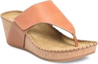 COMFORTIVA Edwyn Platform Wedge in Luggage at Nordstrom, Size 6.5