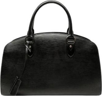 Louis Vuitton Pre-owned Pont Neuf PM Epi Electric Patent Leather Handbag - Dames - Vintage Handtas - Zwart - ONE Size - Leer - Vintage