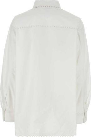 Bottega Veneta Womens Oxford Cotton Shirt White