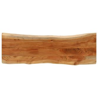 Berkfield Home Table Top 120x40x3.8 cm Rectangular&not;Solid Wood Acacia Live Edge in Brown