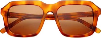 Freyrs Eyewear Charlie Square Sunglasses in Amber at Nordstrom