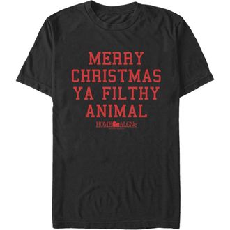 Home Alone Mens Home Alone Merry Christmas Ya Filthy Animal Graphic T-Shirt in Black at Nordstrom, Size Xx-Large