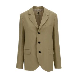 Barena Blazers, female, Green, Size: 2XS Buttoned Jacket