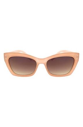 Roxy Swept 55mm Rectangular Sunglasses in Misty Rose at Nordstrom Rack