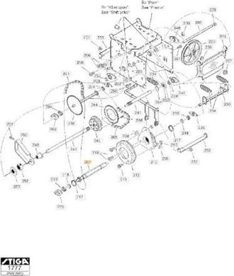 STIGA Sports Eje Hexagonal (1074 P) Original Stiga - 1812-2000-01