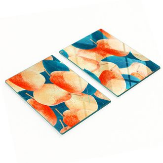 OEM Taglieri Da Cucina Decorativi In Vetro Con Grafica A Pera, 2x40x52 Cm