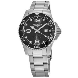 Longines HydroConquest Automatic Black Dial Ceramic Bezel Steel Mens Watch L3.782.4.56.6