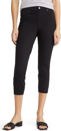 Hue Ultrasoft Denim Capri Leggings in Black at Nordstrom, Size X-Large