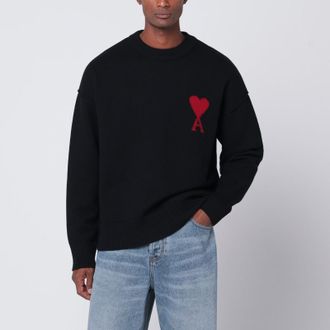 Ami Black wool sweater Ami De Coeur