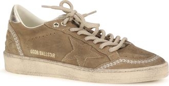 Golden Goose Womens Ball Star Sneakers Tobacco-Gold Tobacco/gold
