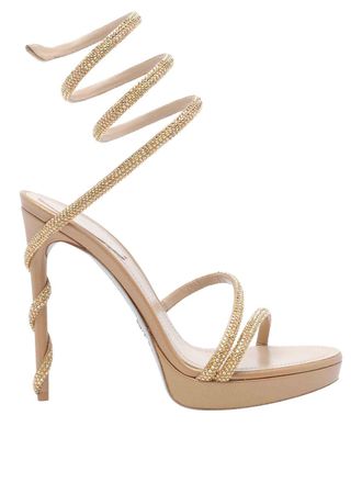 Rene Caovilla Margot Crystals Plateau Sandals