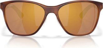 Costa Luna Nueva 57mm Polarized Butterfly Sunglasses in Tortoise /Gold Mirror 580P at Nordstrom