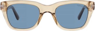 Tom Ford SNOWDON Blue Square Mens Sunglasses FT0237 45V 50