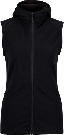 Stoic MerinoFleece270 KuolpaLightSt. Vest Hood Merinogilet f&uuml;r Damen | schwarz