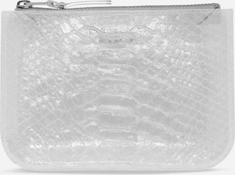 Comme Des Gar&ccedil;ons Transparent Snake Zip Pouch Clear