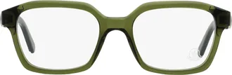 Moncler ML5181 Rectangular Acetate Eyeglasses - Green
