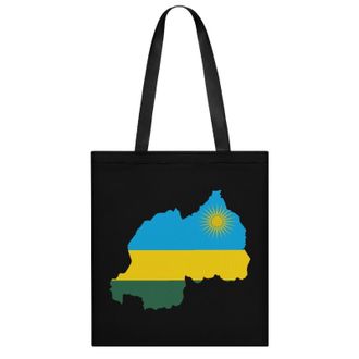 Generic Flag Map of Rwanda Womens Tote Casual Shopping Bag Lightweight Shoulder Bags Hobos Handbag for Work Travel Daily 35x40cm