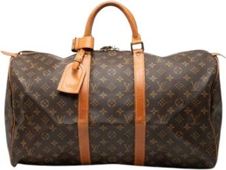 Louis Vuitton Pre-owned Weekend Bags, female, Brown, Size: ONE SIZE Pre-owned Keepall 50