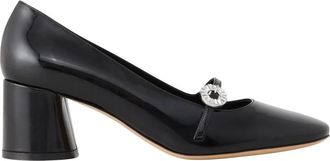 Casadei Cleo 50 Pumps - Dames - Pumps - Zwart - 39 1/2 EU - Leer - Schoenen