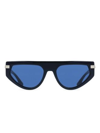 Victoria Beckham triangle-frame sunglasses - Blue