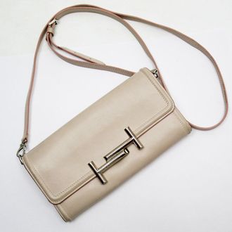 Tod's Light Pink Leather Chain/Shoulder Wallet (Pre-Owned)