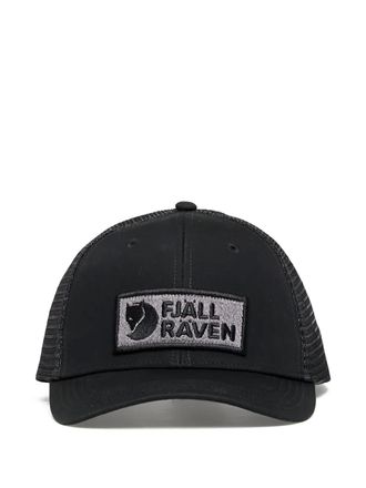 Fj&auml;llr&auml;ven logo patch cap - unisex - Polyester/Cotton - L/XL - Black