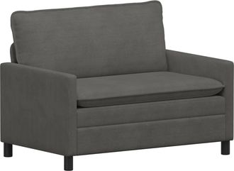 vidaXL Sof&aacute; 2 Plaza Gris Oscuro 126 X 81 X 87,5 Cm Tela Vidaxl
