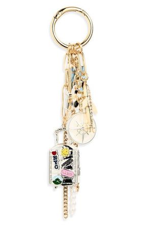 Chelsea28 Travel Cluster Bag Charm in Blue Multi- Gold at Nordstrom