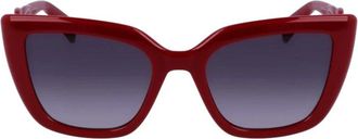 Liu Jo Stijlvolle Zonnebril - Dames - Zonnebrillen - Rood - 52 MM - Accessoires