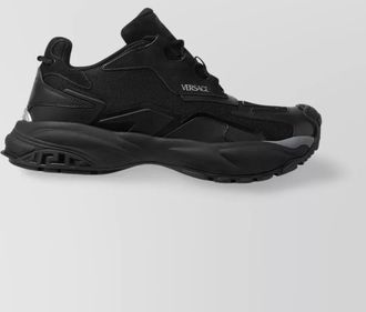 Versace leather chunky low-top sneakers