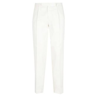 Santaniello Slim-fit Trousers, male, White, Size: 2XL Arechi Trousers