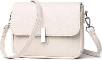Generic Leather Shoulder Bag, Compatible For Women, Single Strap Handbag, Ladies Crossbody Purse With Multiple Pockets, Durable(WHITE)