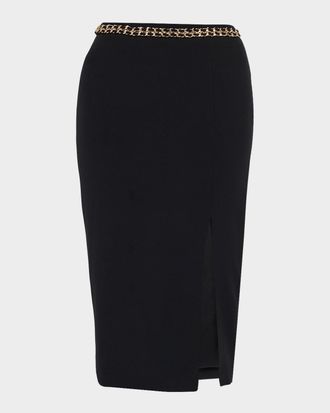 Generation Love Margery Chain Crepe Midi Skirt