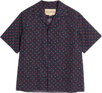 Valentino Garavani Camicia a fiori - Blu