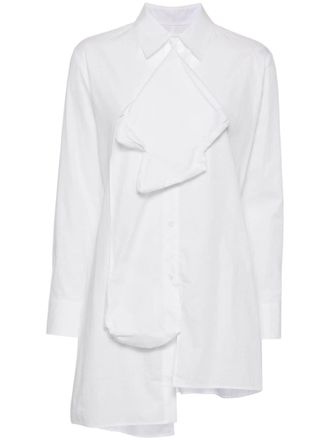 Yohji Yamamoto asymmetric shirt - women - Cotton - 2 - White