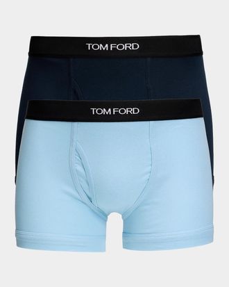 Tom Ford Men & apos;s 2-Pack Solid Jersey Boxer Briefs