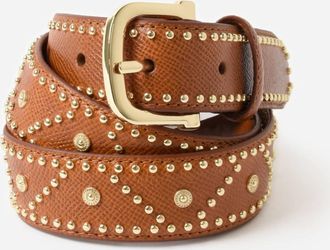 Frame Denim Womens Embellished Belt In Brown