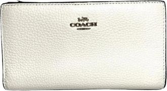 Coach Pre-owned Wallets, female, White, Size: ONE SIZE Pre-owned Leather Wallet