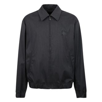 Dolce & Gabbana Logo Wool Bomber Jacket - Heren - Jassen - Grijs - Maat: L Wol
