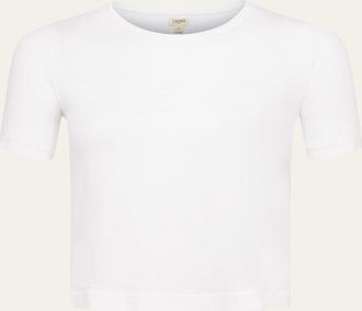 L'agence Donna Short-Sleeve Cropped Tee