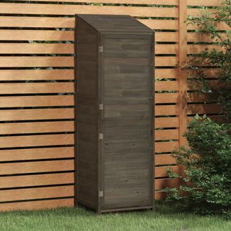 vidaXL Garden Shed Anthracite 21.7x20.5x68.7 Solid Wood Fir