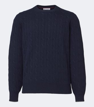 Brunello Cucinelli Jersey trenzado de cachemir