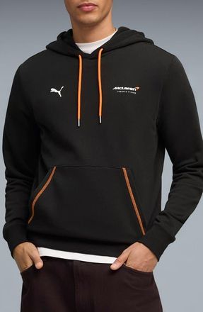 Puma McLaren F1 Cotton Blend Graphic Hoodie in Puma Black at Nordstrom, Size Xx-Large