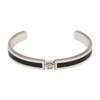 Versace Icon Cuff Bracelet - male - Versace - Bracelets - Gray - S - Accessories