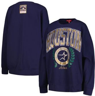 Mitchell & Ness Womens Mitchell & Ness Navy Houston Astros Cooperstown Collection Logo Pullover Sweatshirt at Nordstrom, Size X-Small