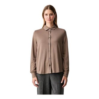 Marc O'Polo Donna, Camicette, Marrone, S, new
