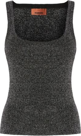 Missoni Canotta con effetto metallizzato - Argento