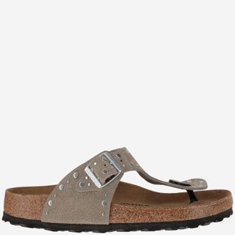 Birkenstock Sandali Birkenstock Gizeh Rivet In Pelle Scamosciata