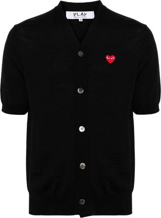 Comme Des Garçons V-neck wool cardigan - unisex - Wool - XXXXL - Black