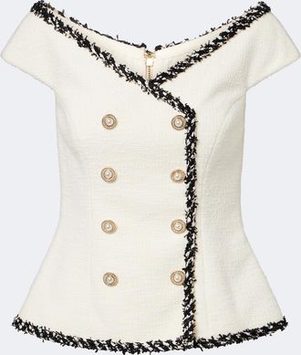 Rebecca Vallance Top Jacquie de tweed